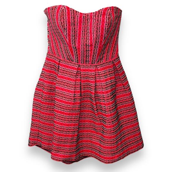 Wow Couture Strapless Party Dress Size Small Cocktail Homecoming Prom Hot Pink - Picture 1 of 8